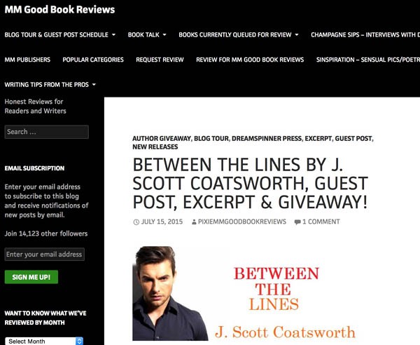 MM Good Book Reviews - Between the Lines