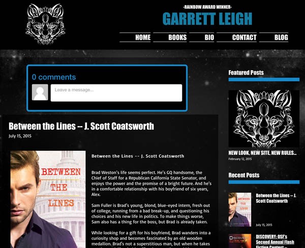 Garrett Leigh Blog - Between the Lines
