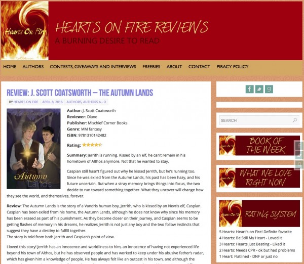 Hearts on Fire - Autumn Lands