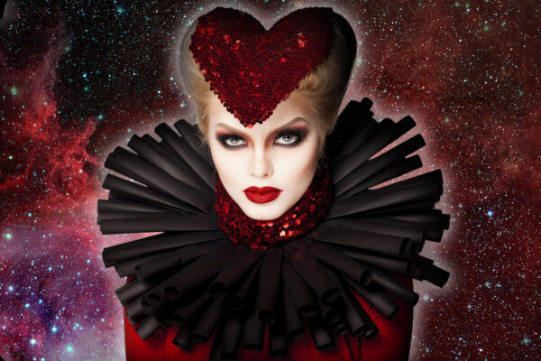 Drag Queen in Space - Deposit Photos composite