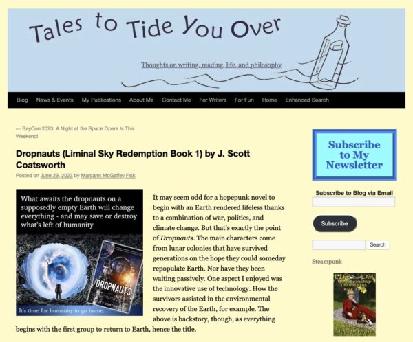 Tales to Tide You Over - Margaret McGaffey Fisk - Dropnauts Review